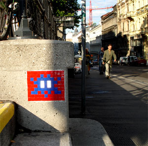 Space Invader in Wien